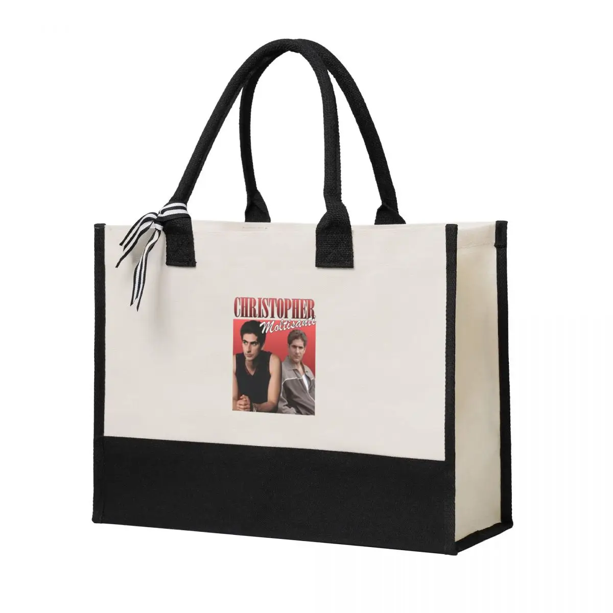 

Canvas Gift Shopping Bag Christopher Moltisanti Retro Design Sopranos Canvas Large Capacity Bag Customizable Quality Gifts