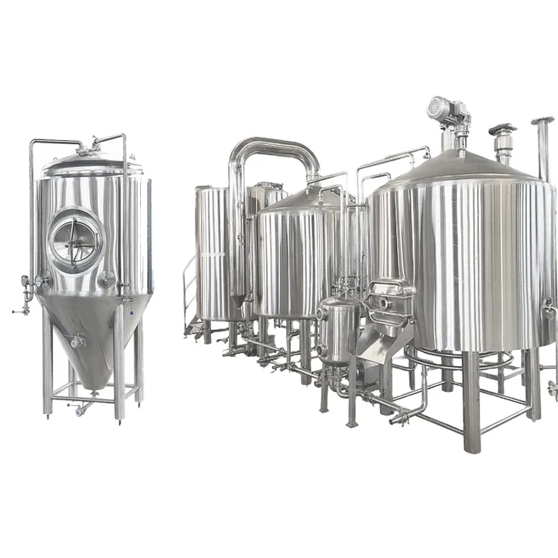 1000L beer brewery equipment stainless steel brewing equipment with fermenter tanks