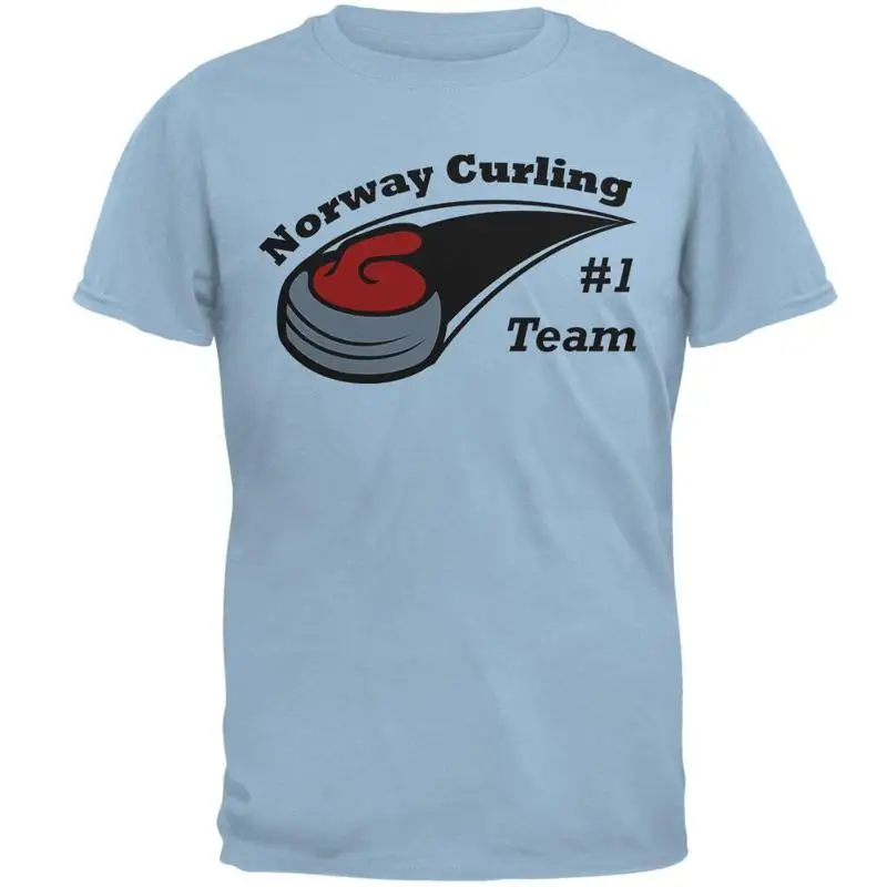 

Зимние игры Curling Team Норвегия Мужская футболка