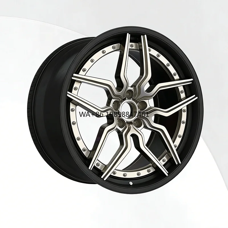 Rines/Llantas Forjadas de Lujo Personalizadas de 20-26 Pulgadas, 2 Piezas, para Benz, Chevy 5x112 5x120 5x130 5x127 5x114.3