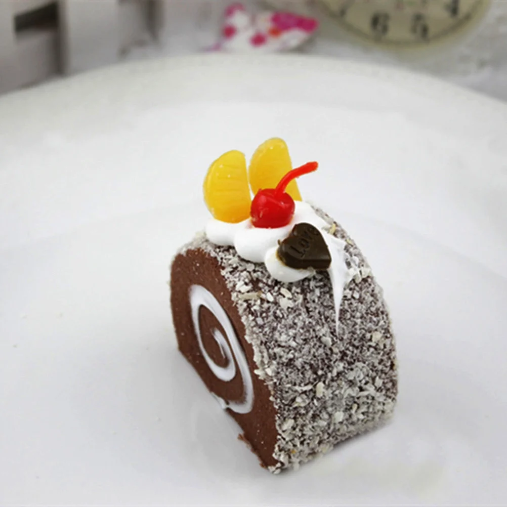 Artificial Cake Bright Color PU Material Eco Friendly Realistic Imitation Dessert Home Kitchen Party Decoration