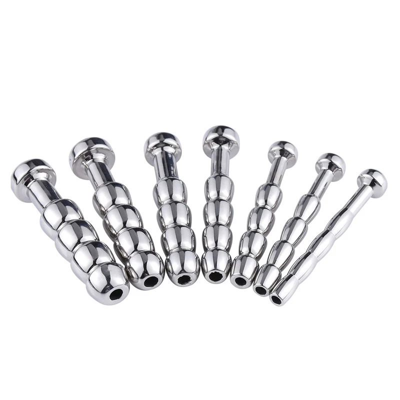 5-11 MM Metal Urethral Dilator Stainless Steel Urethral Sound Penis Inserts Male Masturbator Penis Stimulation Horse Eye Stick