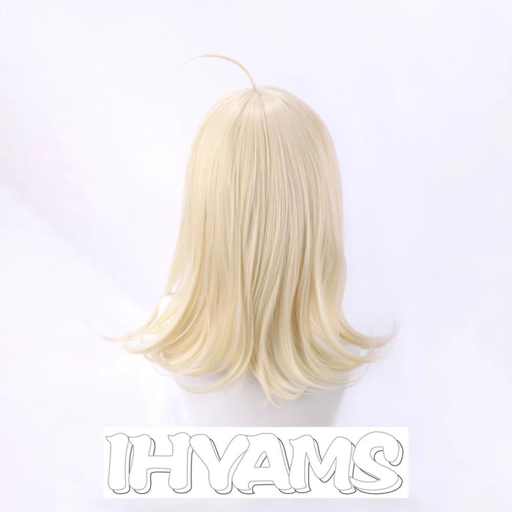 애니메이션 IDOLiSH7 츠무기 다카나시 코스프레 가발, 내열성 긴 금발 합성 머리 코스튬, 가발 모자