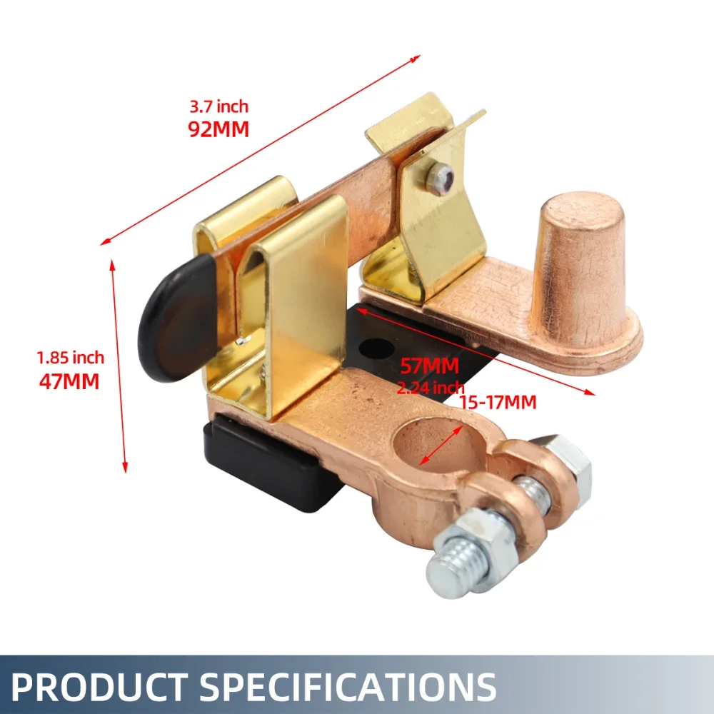 Top Post Knife Blade Series Switch for Marine Car Boat RV ATV 12V 24V Battery Disconnect Switch Isolator Power Cut Off