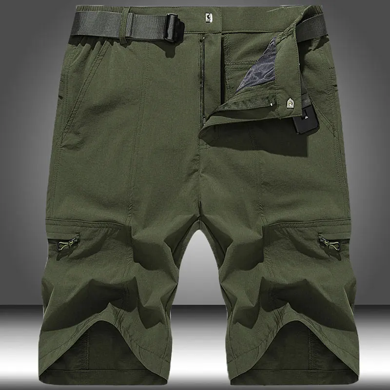 

Summer Outdoor Shorts Men's Multi-Pockets Militar Hiking Fishing Cargo Pants Tactical Bermudas Deportivas Hombre SizeM-4XL