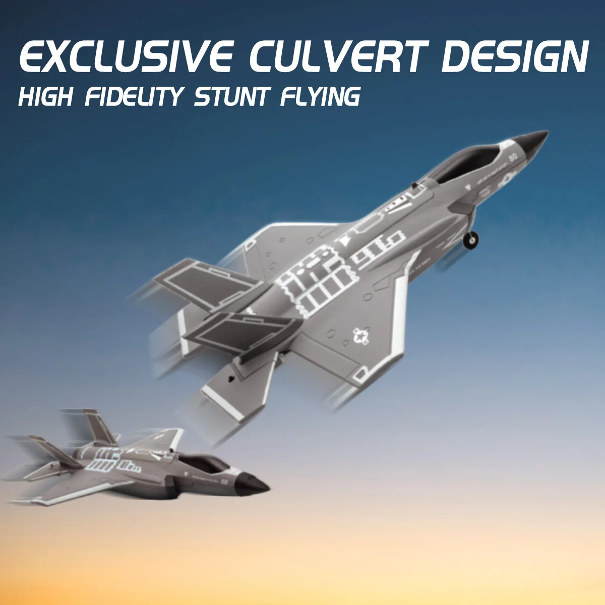 FX9635 Four Channel Remote Control Aircraft F35 Culvert Fighter Brushless Motor Fixed Wing Foam Aircraft For Birthday Gifts view 3