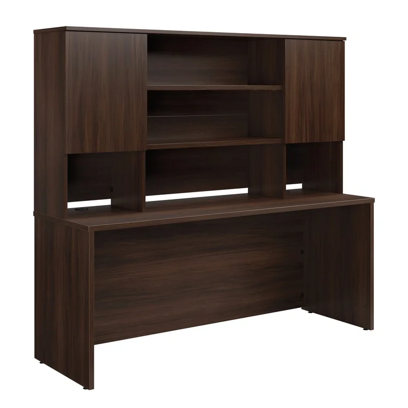 

Brown Office Desk with Hutch 72" x 24"
