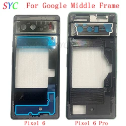 Middle Frame Center Chassis Cover Housing For Google Pixel 6 Pro Phone Metal LCD Frame Repair Parts