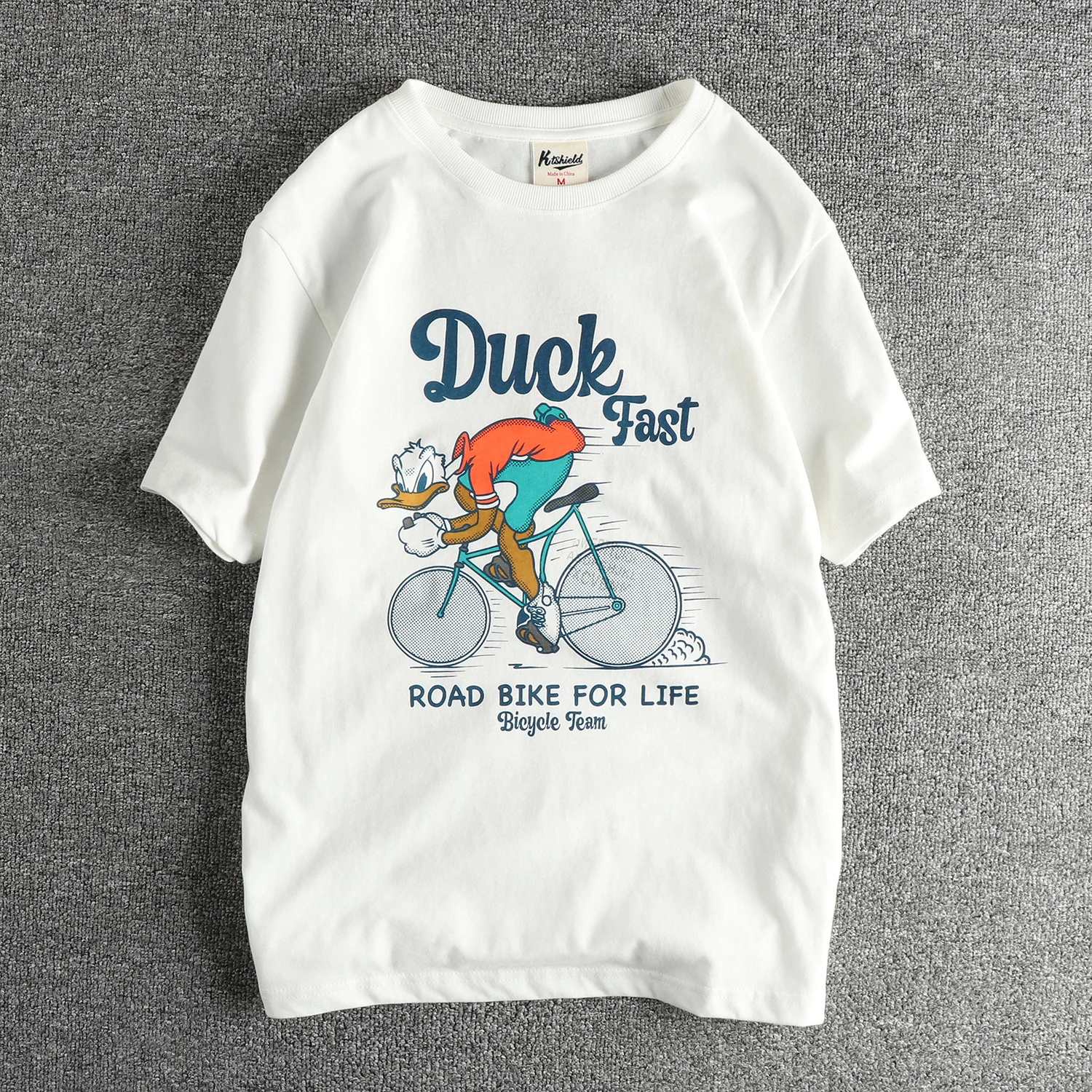 Summer New American Retro Short-sleeved O-neck Letter Printed T-shirt Men's Fashion Simple 100% Cotton Washed Casual Sport Tops
