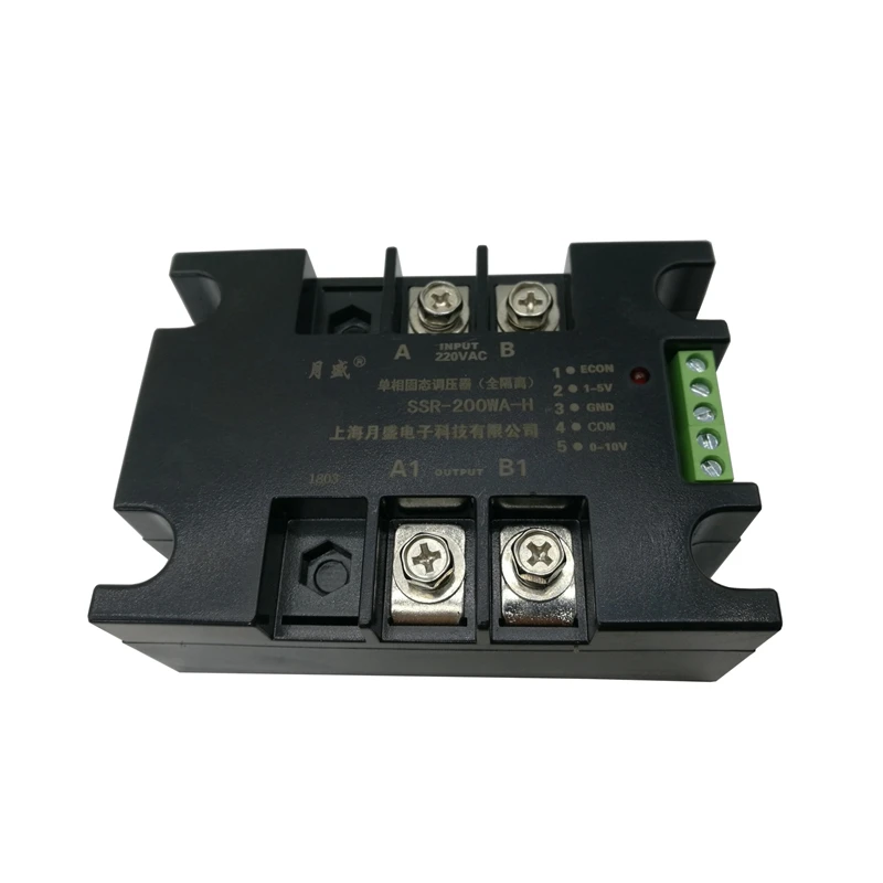 Single-phase fully isolated AC solid state voltage regulator SSR-200WA-H, 220V380V optional 20A 40A 60A 80A 100A 120A 150A 200A
