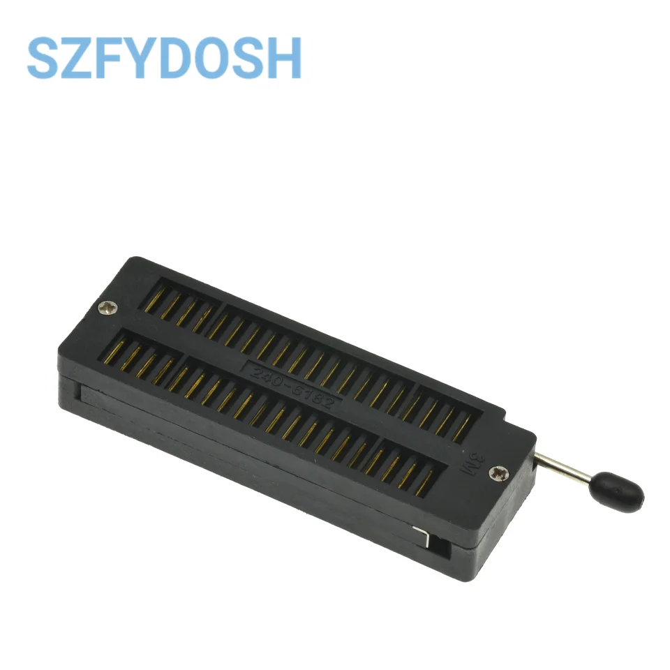 1pcs High quality DIP 40 Pin 40Pin PLC  Universal ZIF IC Socket Black