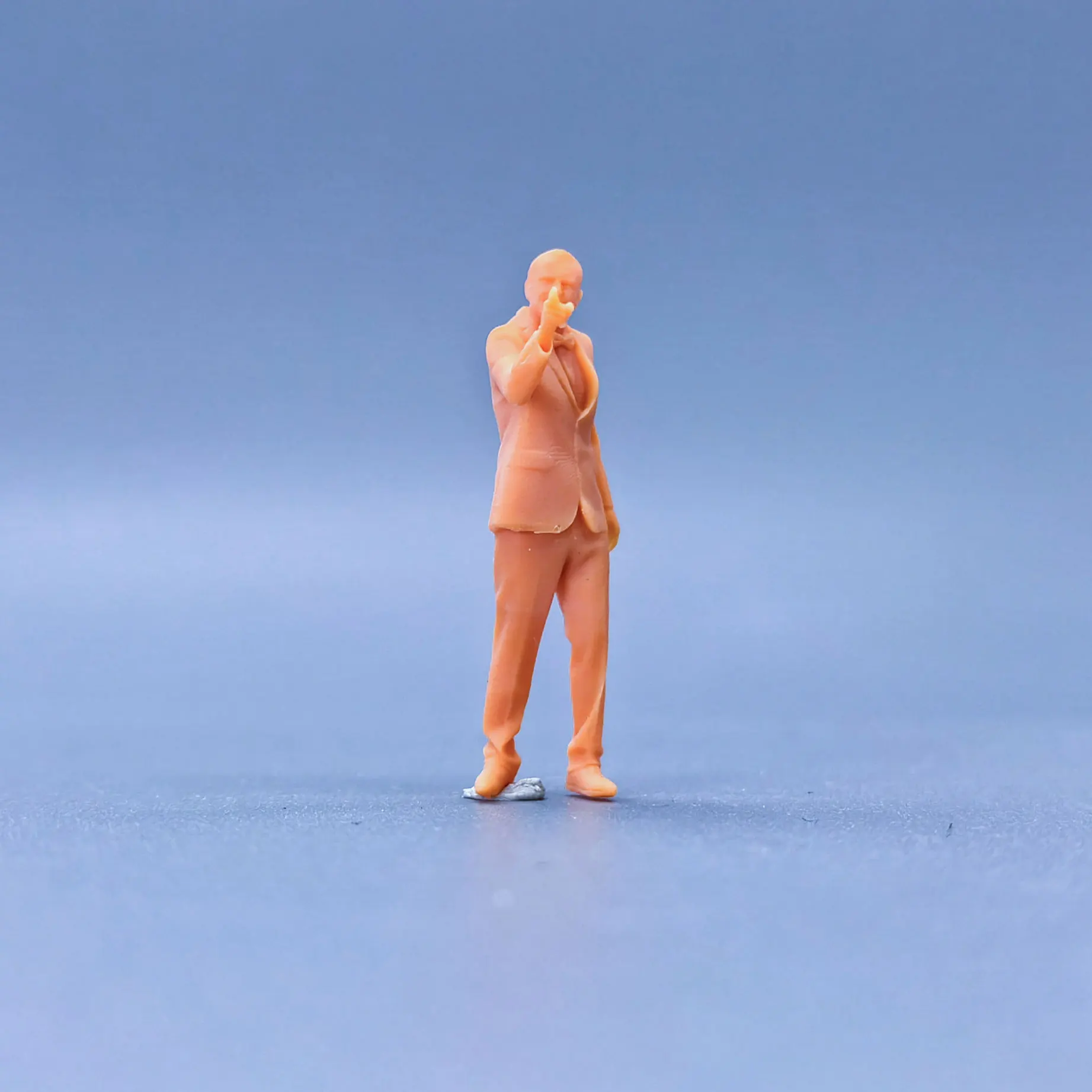 1/64 1/43 Skala Model Resin Pemilik Setelan Menunjuk Pada Diorama Miniatur Berwarna S729 Tangan-dicat