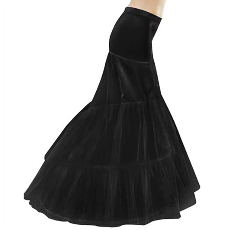 Mulheres petticoat underskirt cosplay festa vestido longo multi camadas saia de balé enaguas underskirt com aros