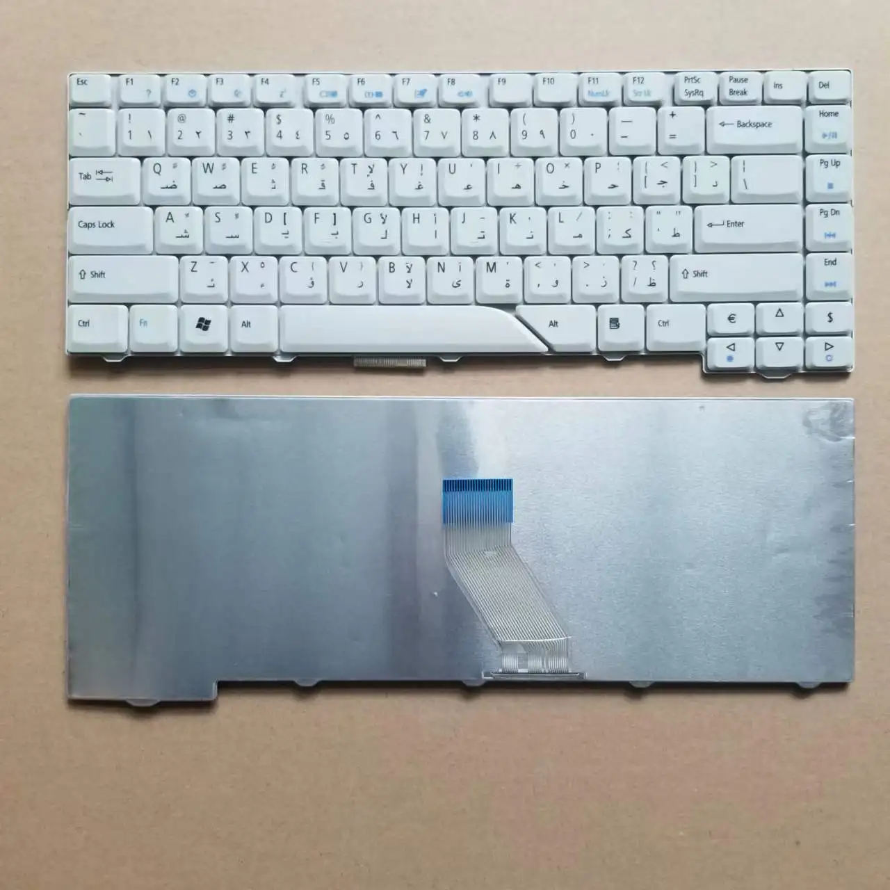 

New AR Arabic Keyboard For Acer Aspire 4220 4520 4530 4710 4720 4920 5220 5520 5710 5720 5920 5930 6920 White No backlit