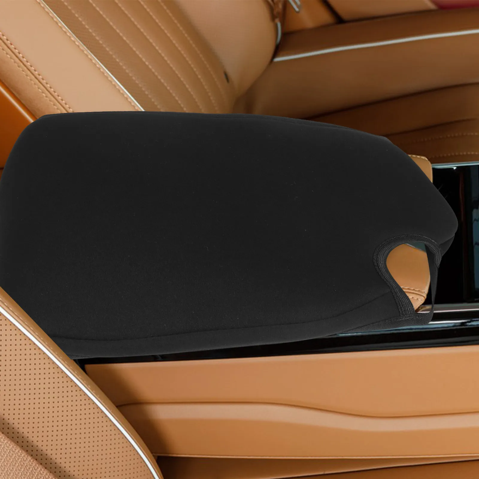 

Center Console Armrest Cover for 2015-2019 Cotton Fabric Car Armrest Protector Soft Comfortable Easy Install Low