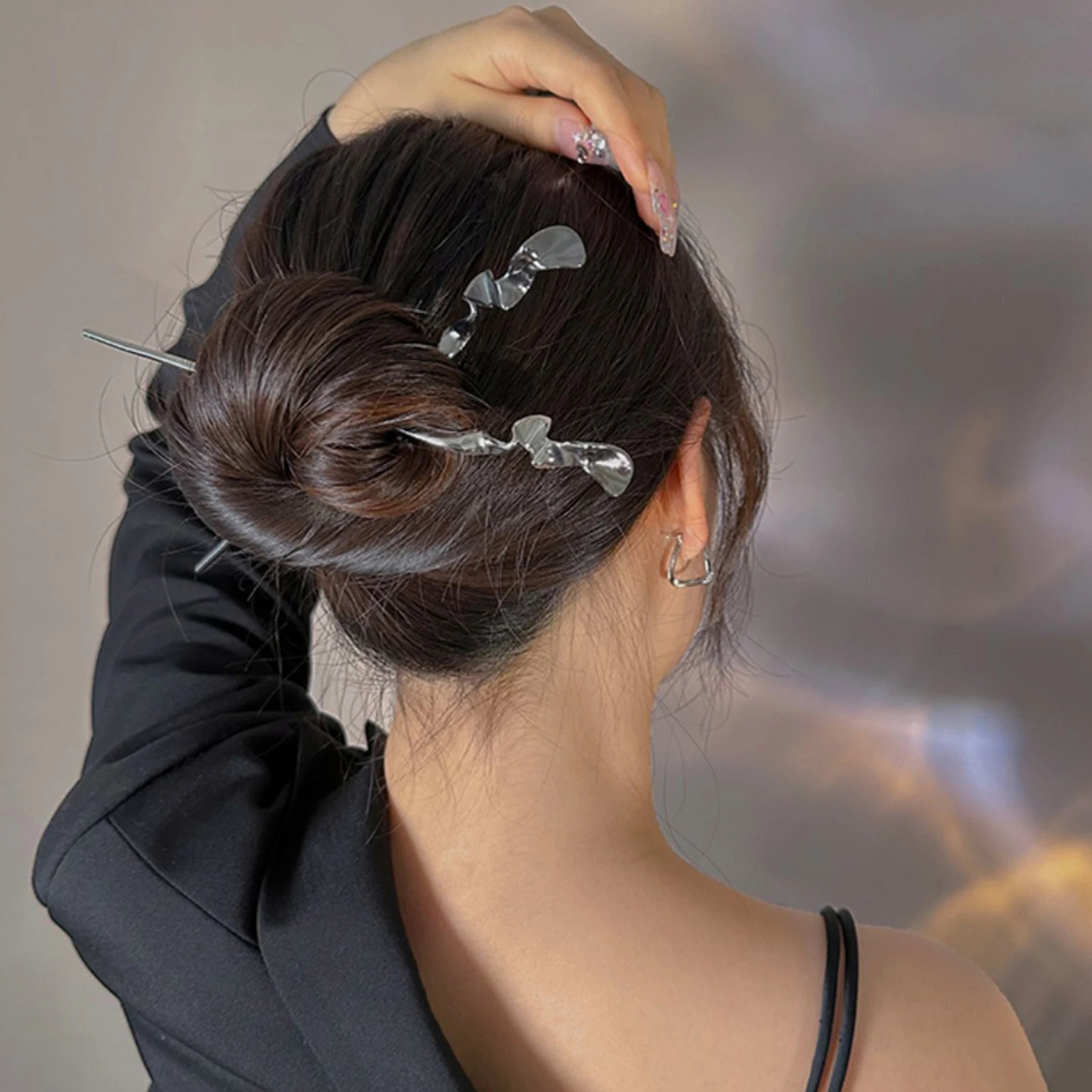 Handmade Women Elegant Hair Chignon Fixed Hair Cheongsam Hair Chopsticks for Hair DIY Accessory Hair Styling