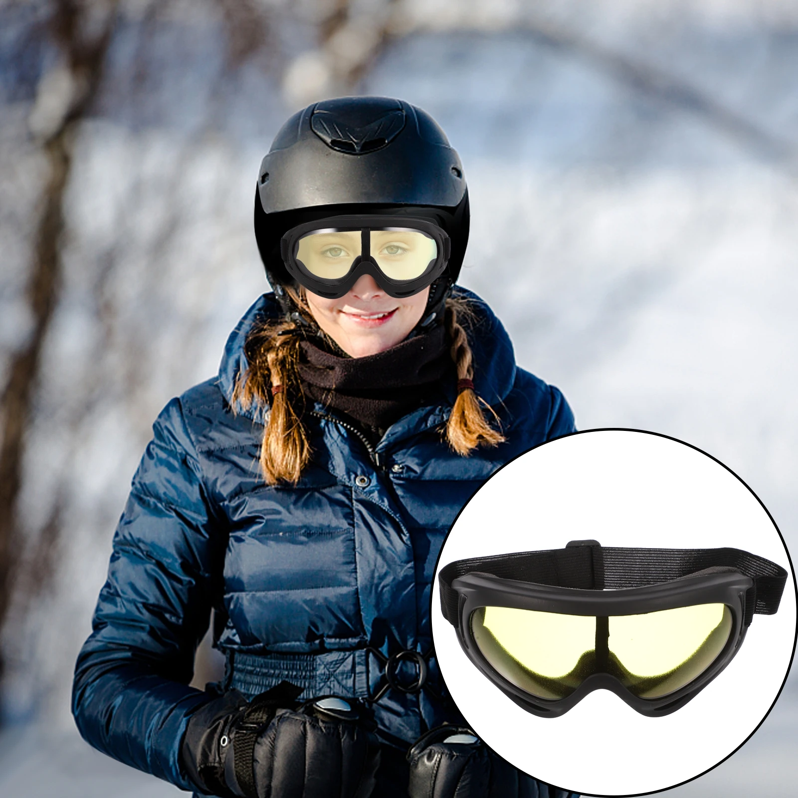 

Windproof Glasses Riding Sports Sunglasses Mountain Bike Jacket Goggles PC Cycling Man