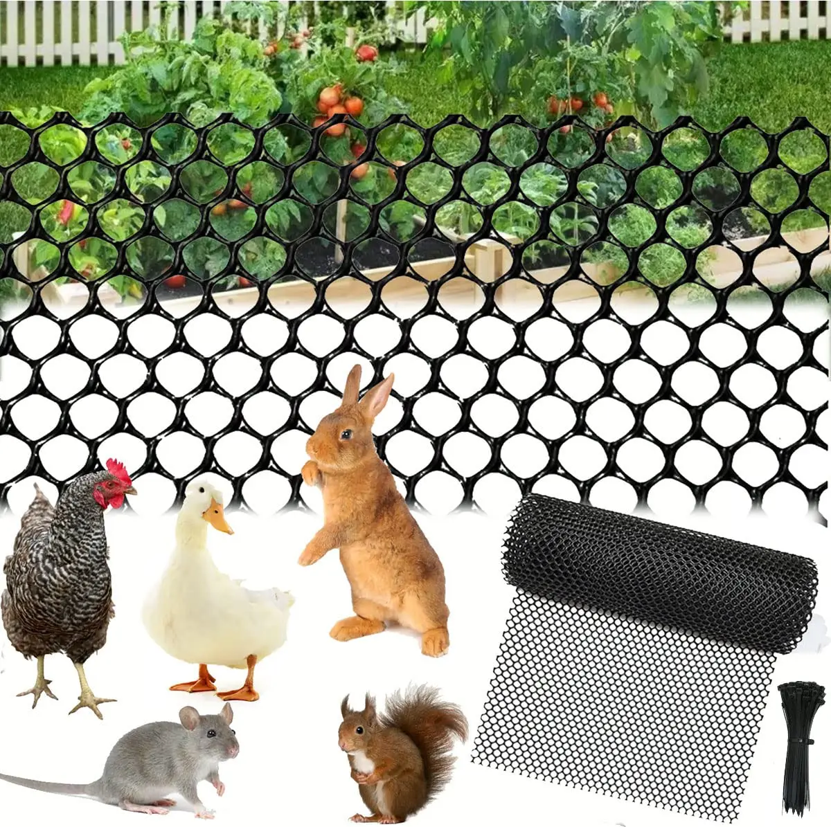 Poultry Breeding Garden Plastic Protective Net Home Balcony Plastic Protective Net Fall Protection Net Can Be Freely Cut