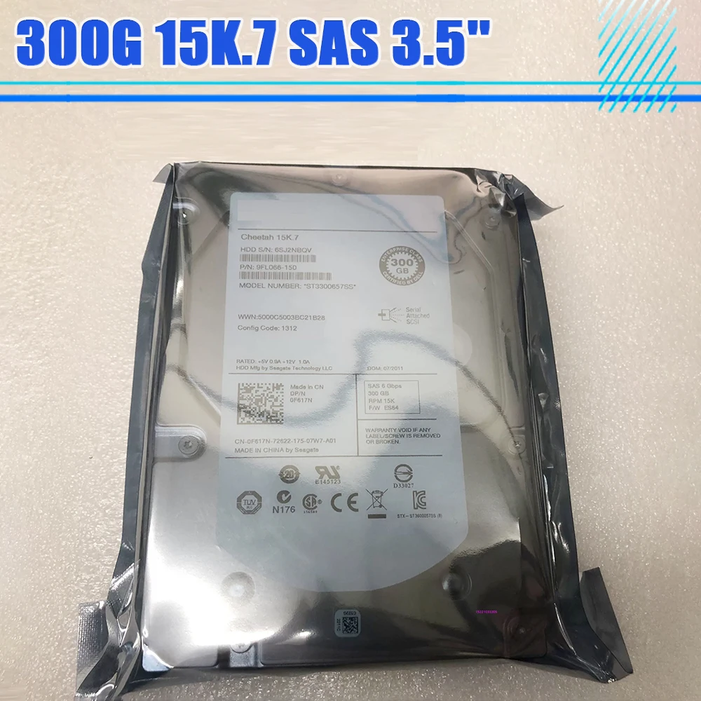 

ST3300657SS 300G 15K.7 SAS 3.5'' R710 R410 Server Hard Drive For DELL HDD