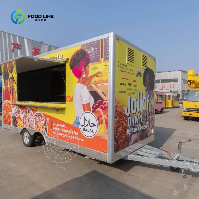 

BBQ and Fried Chicken Mobile Food Truck Equipped with Full Restaurant Chinese Food Truck