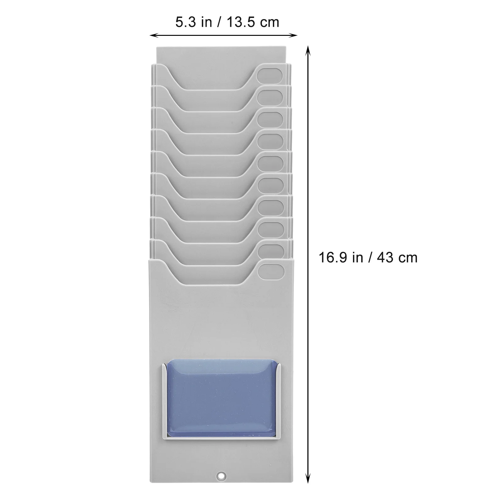 Material Card Rack Warehouse Factory Supplies Wall-mounted Attendance Cards Holder Employee Badge Shelf