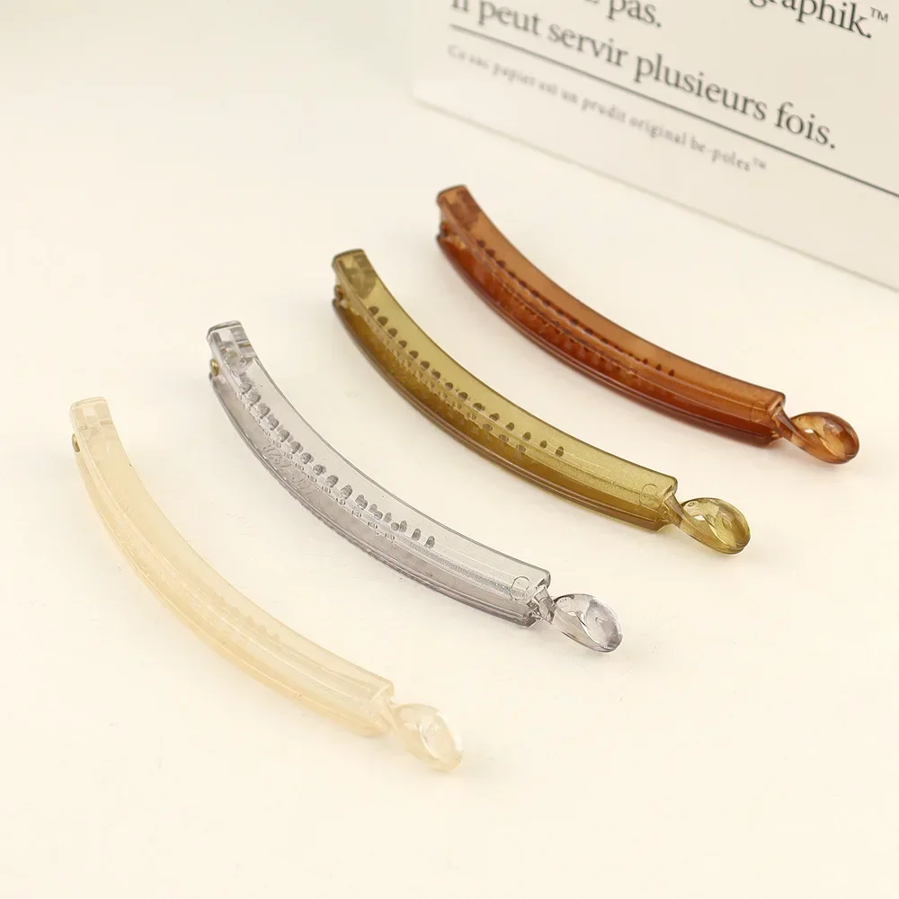 Acrylic Simple Banana Clip Korean Women Back Head Ponytail Clip Temperament Elegant Hairpin Headdress Hair Styling Clip Hairclip