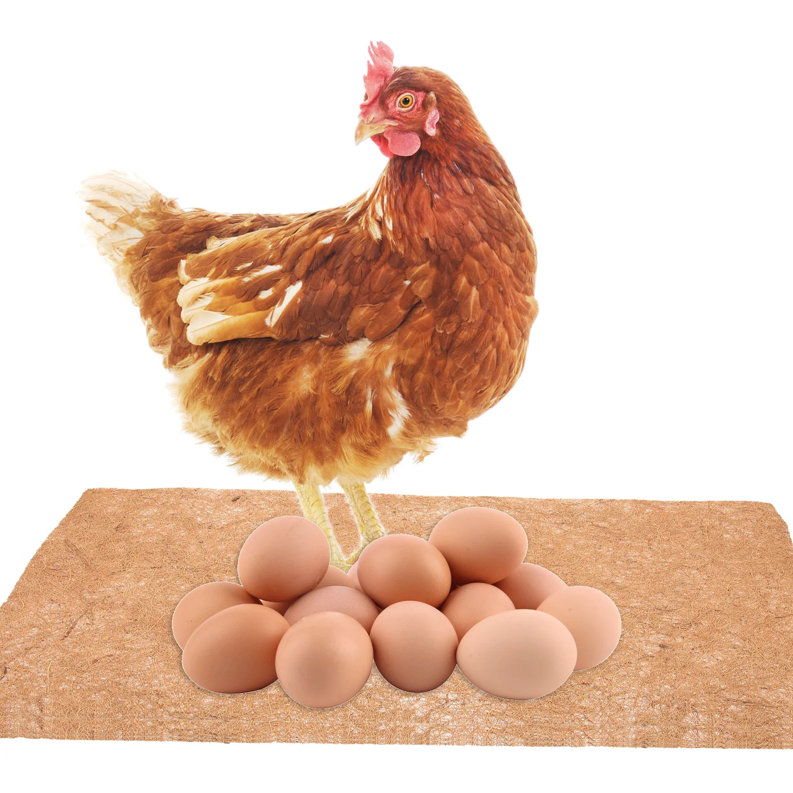 

5pcs Chicken Nesting Box Mat Natural Jute Fiber For Poultry Coop Washable Egg Cushion Hen Mat Nesting Pads Chicken Cage Mats