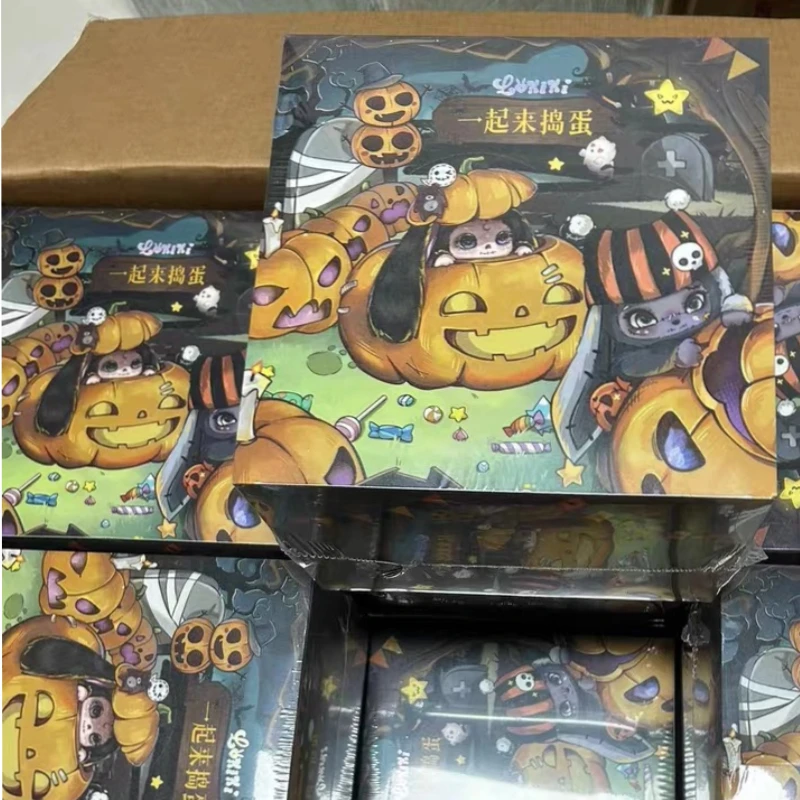 

【 In Stock 】 Bestseller Cute Lokiki Pumpkin Skull Rabbit Come Trick And Treat Series Blind Box Collection Toys Halloween Gifts