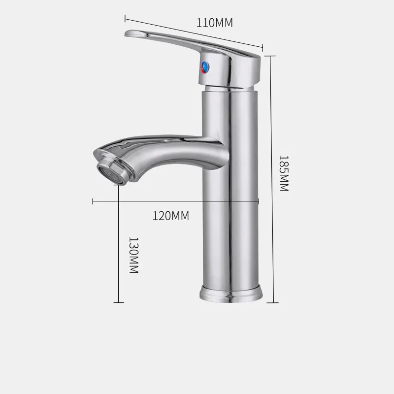 RETHME حوض بالوعة الحمام صنبور الفضة صنبور المياه اليد المياه حوض حوض الحمام الحمام سبلاش مكافحة الساخن والساخن صنبور