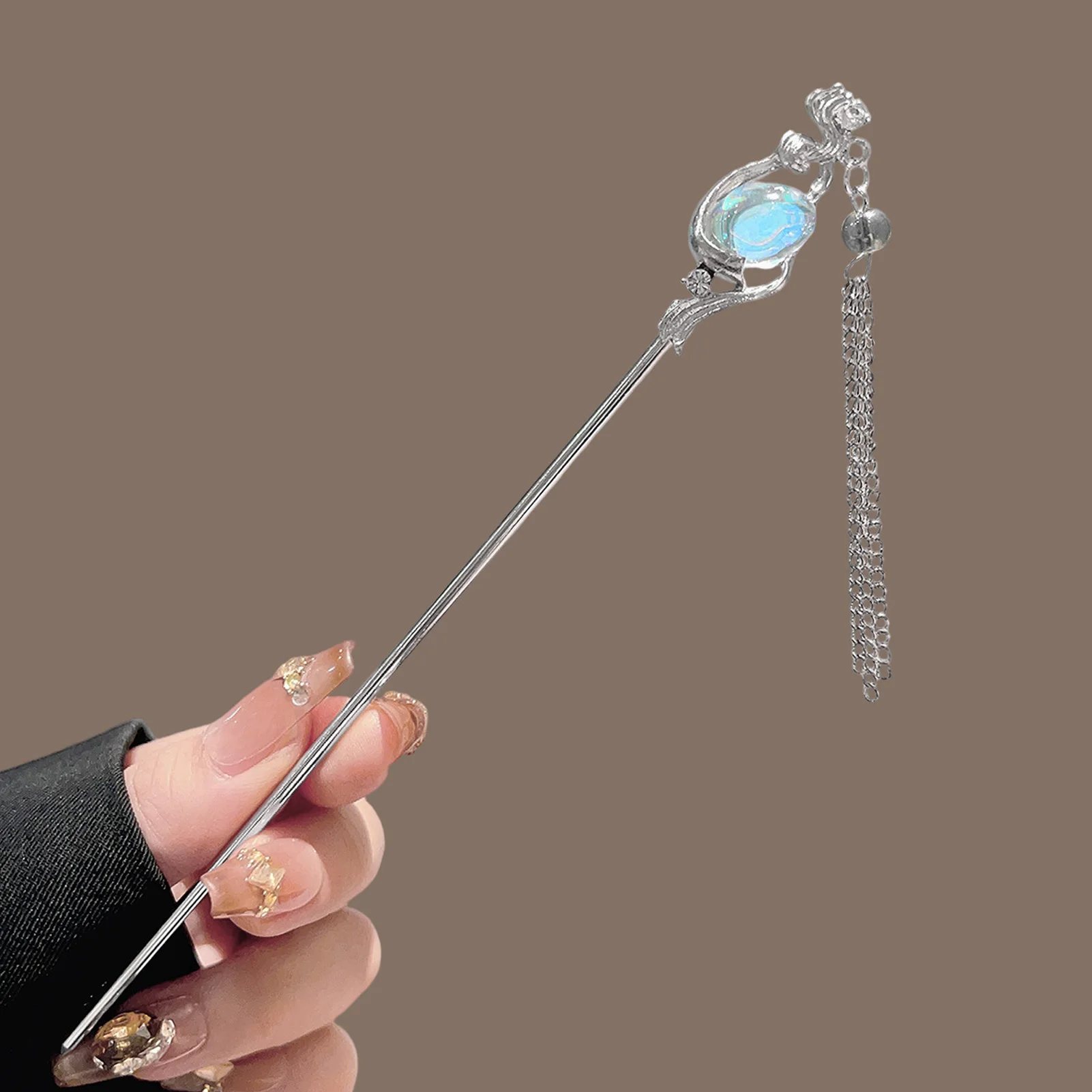 

Planet Design Tassel Hairpin for Hanfu Elegant Ancient Style Accessory Durable Alloy Material Suitable for Weddings Festivals