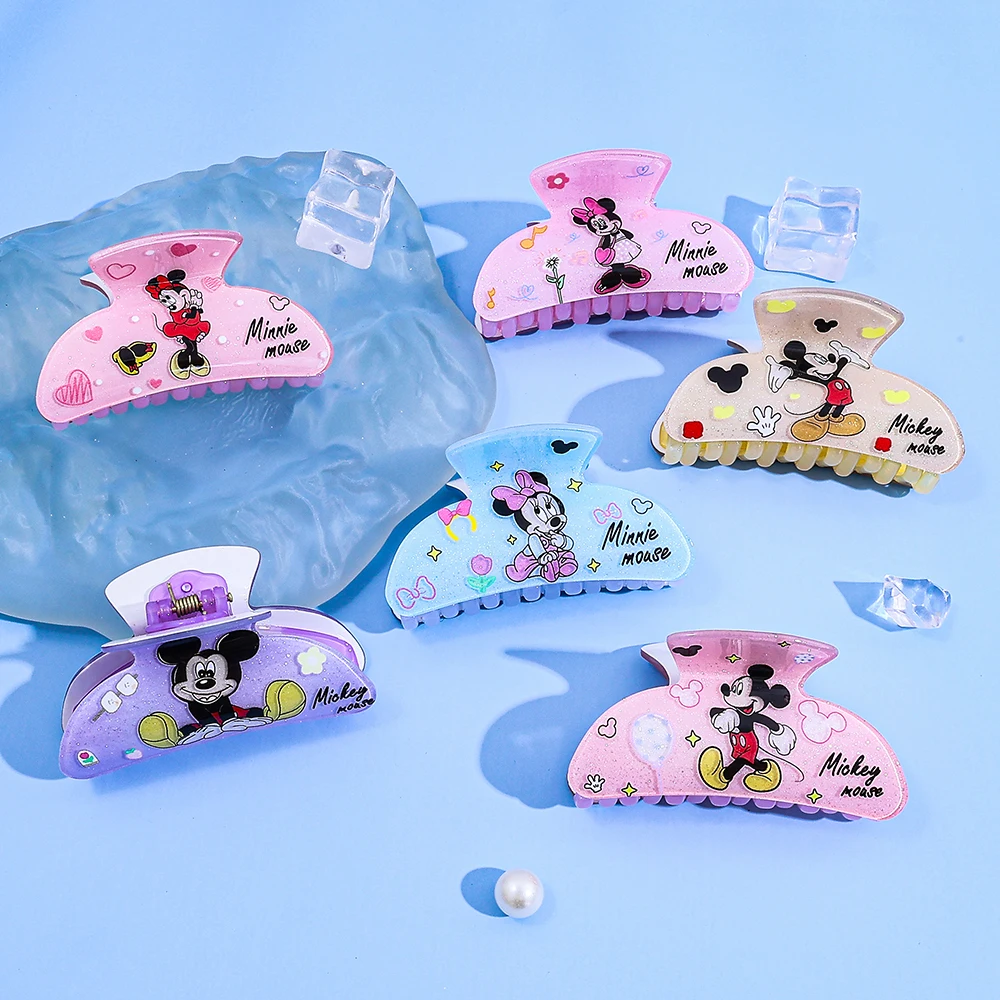 

1PC/5PCSDisney Mickey and Minnie Black Cartoon Hair Claw, Multi-functional Hair Accessory Hair Claw