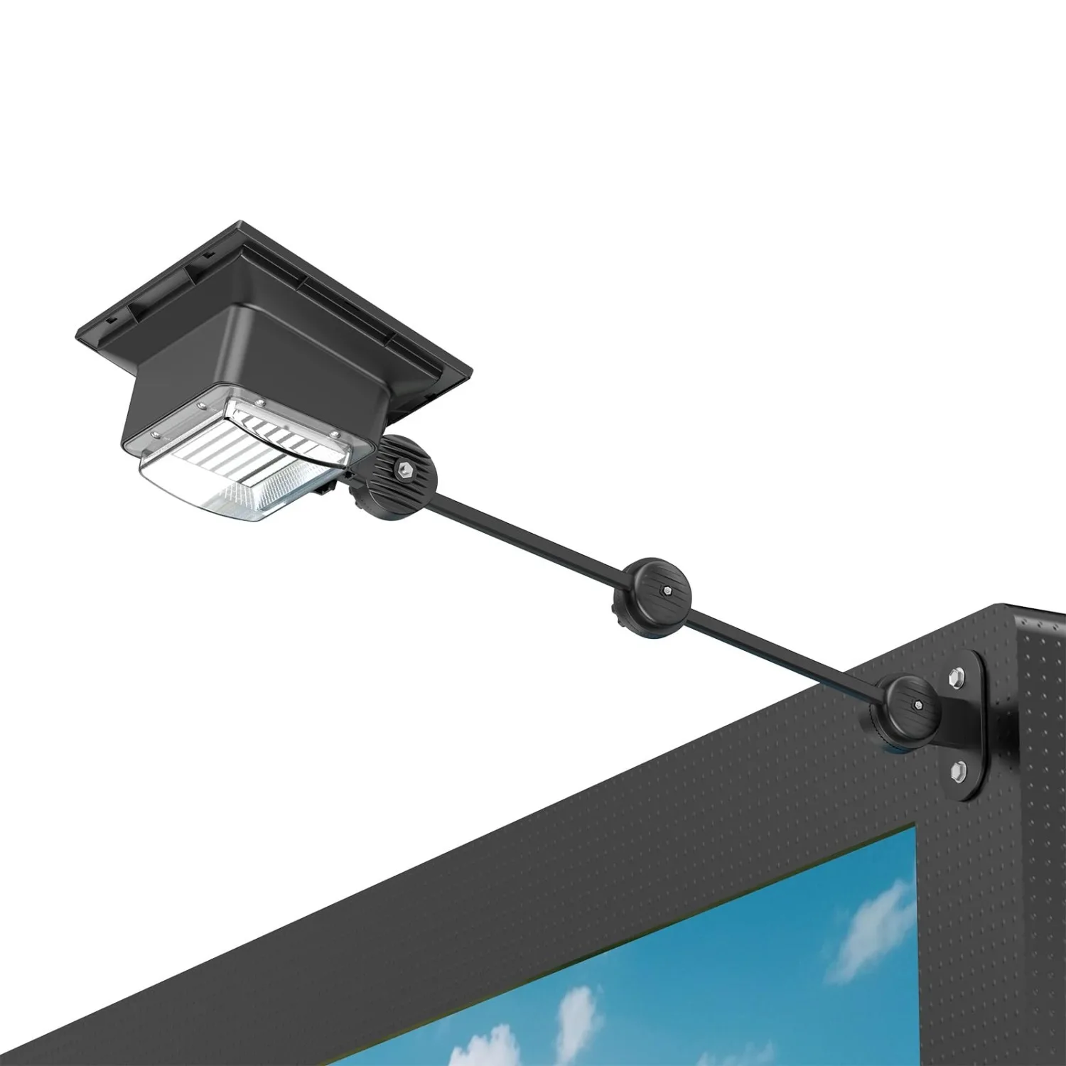Solar Sign Light Outdoor, 108 LED Commercial Billboard Lighting with 4400mAh Battery & IP65 Waterproof Design — Ideal