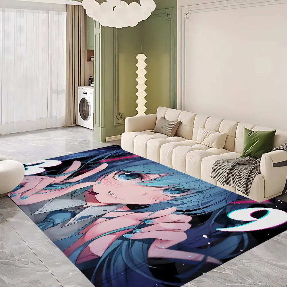 Girl Cartoon H-Hatsunes M-Miku Room Mats Nordic Style Home Doormat Bathroom-Toilet Mats Bedroom Hotel Decor Mat