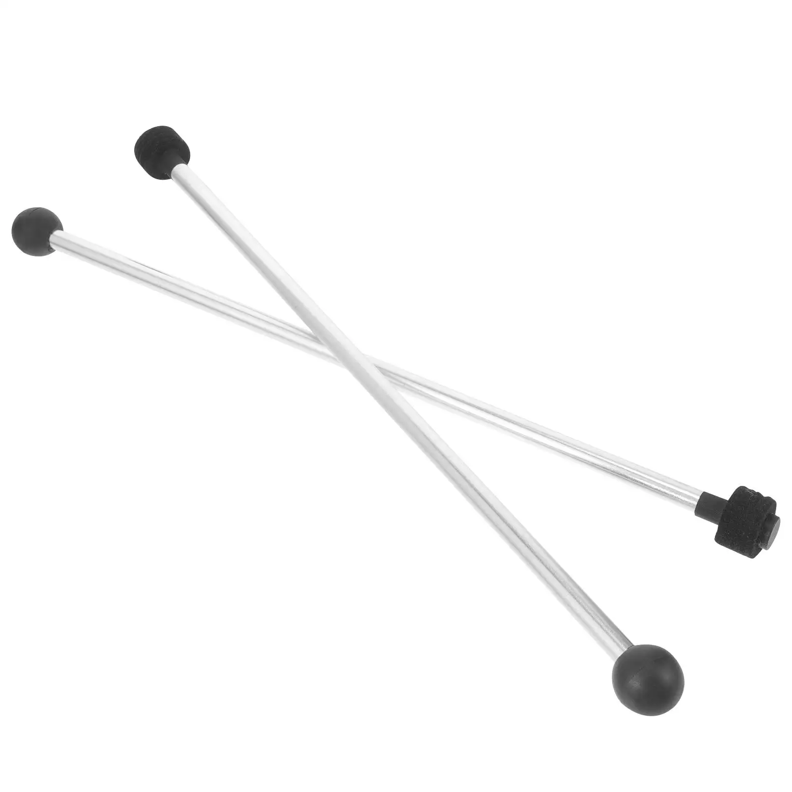 

2Pcs Double-headed Mallets Rubber Felt Percussion Sticks for Marimba Xylophone Glockenspiel Tongue Drum Accessories Lightweight