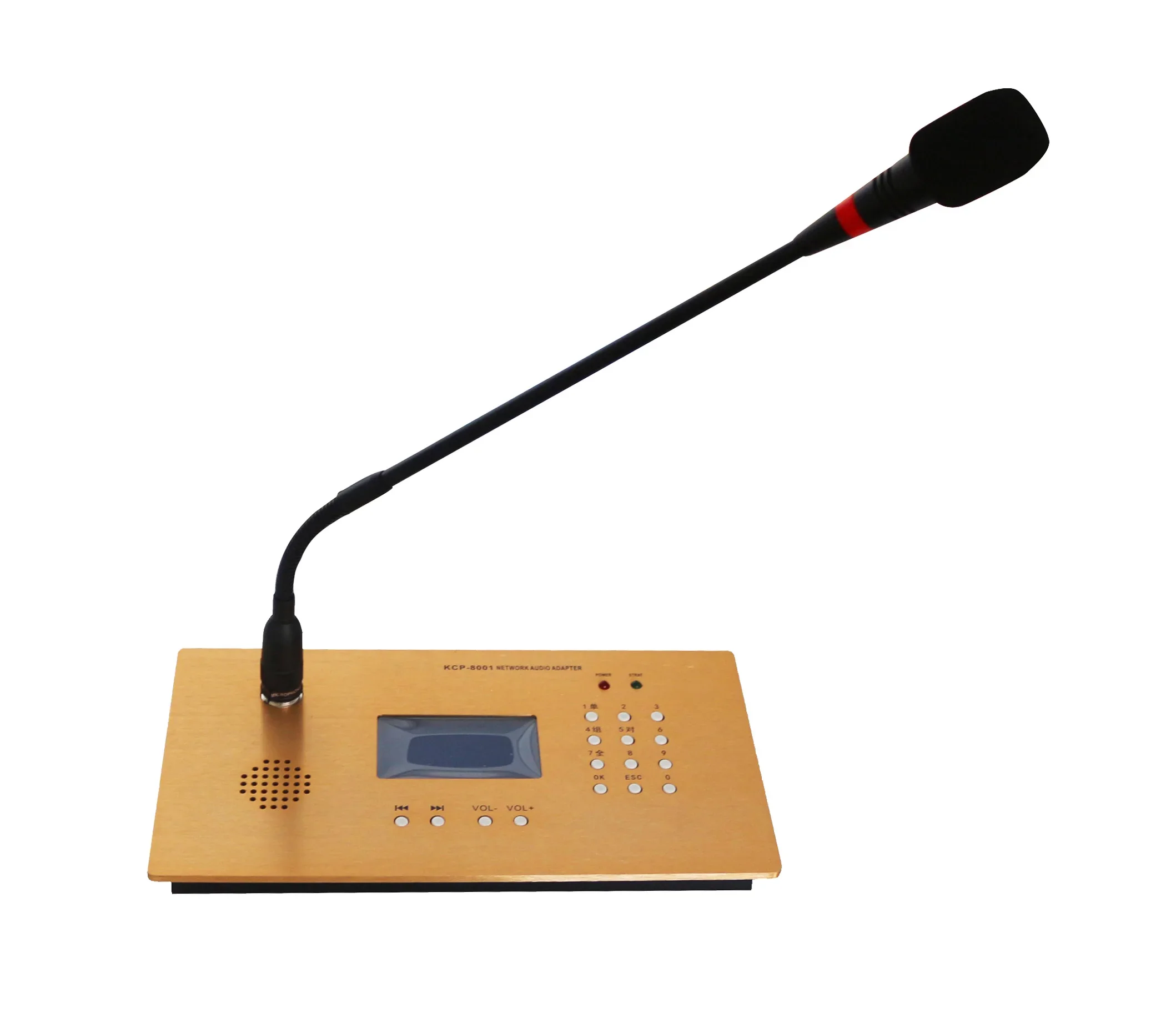 

Real-Time Broadcast Gooseneck IP Network Paging Microphone PA System Desk Conference Mic System with Remote Control Call Station