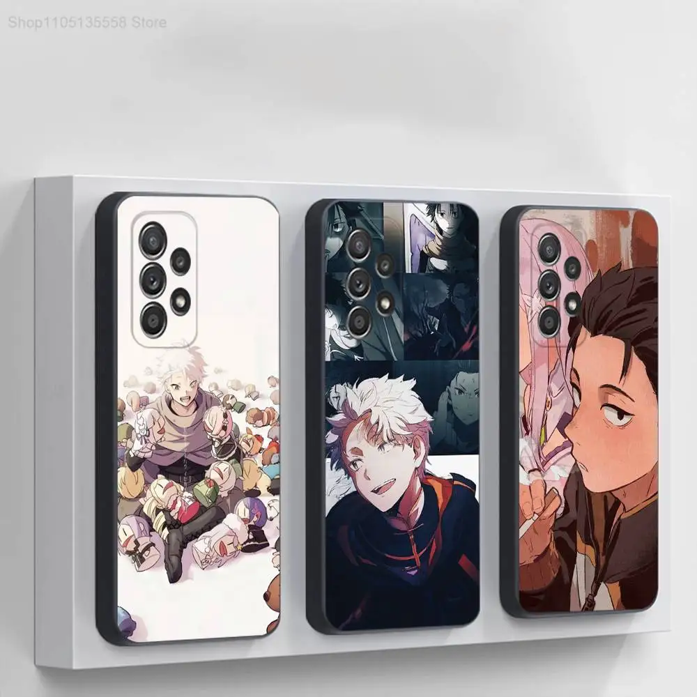 

Re0 N-Natsuki S-Subaru Phone Case For Samsung S 25,24,23,22,30,21,10,9,Ultra,Plus,Lite,FE,4,5G Black Soft Case