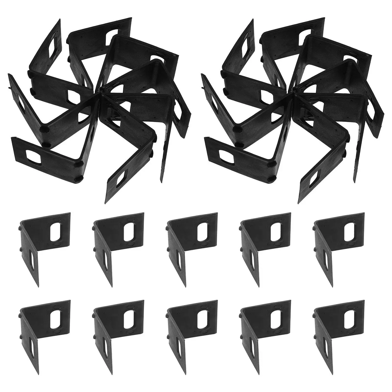 

100Pcs Strapping Clips Plastic Protective Corner Edge Transport Packaging Banding Seal Strap Clip Gripper for Secure Shipping