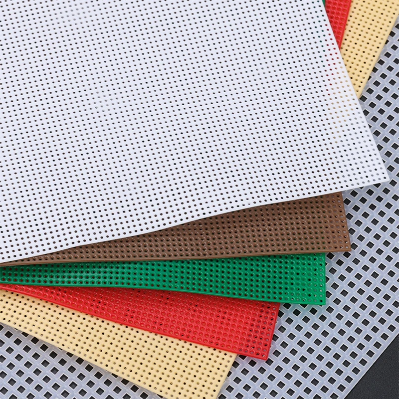 1pc 3d bordado ponto cruz ct pano grade de plástico peça base artesanal pano diy costura bordado folha tecido artesanato