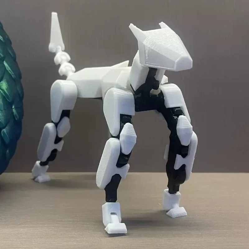 3D gedruckte mechanische Hund montiert Haustiere Anime Spielzeug Action figuren mehrteilige bewegliche Form Hift Roboter Schaufenster puppe Modell