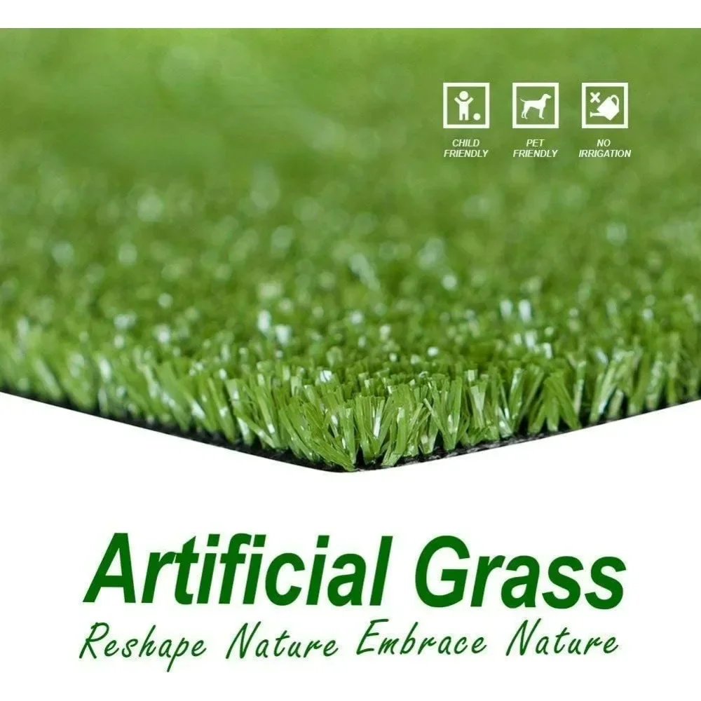 XMSJ Artificial Grass,Synthetic Turf Rug Grassing Height 0.4