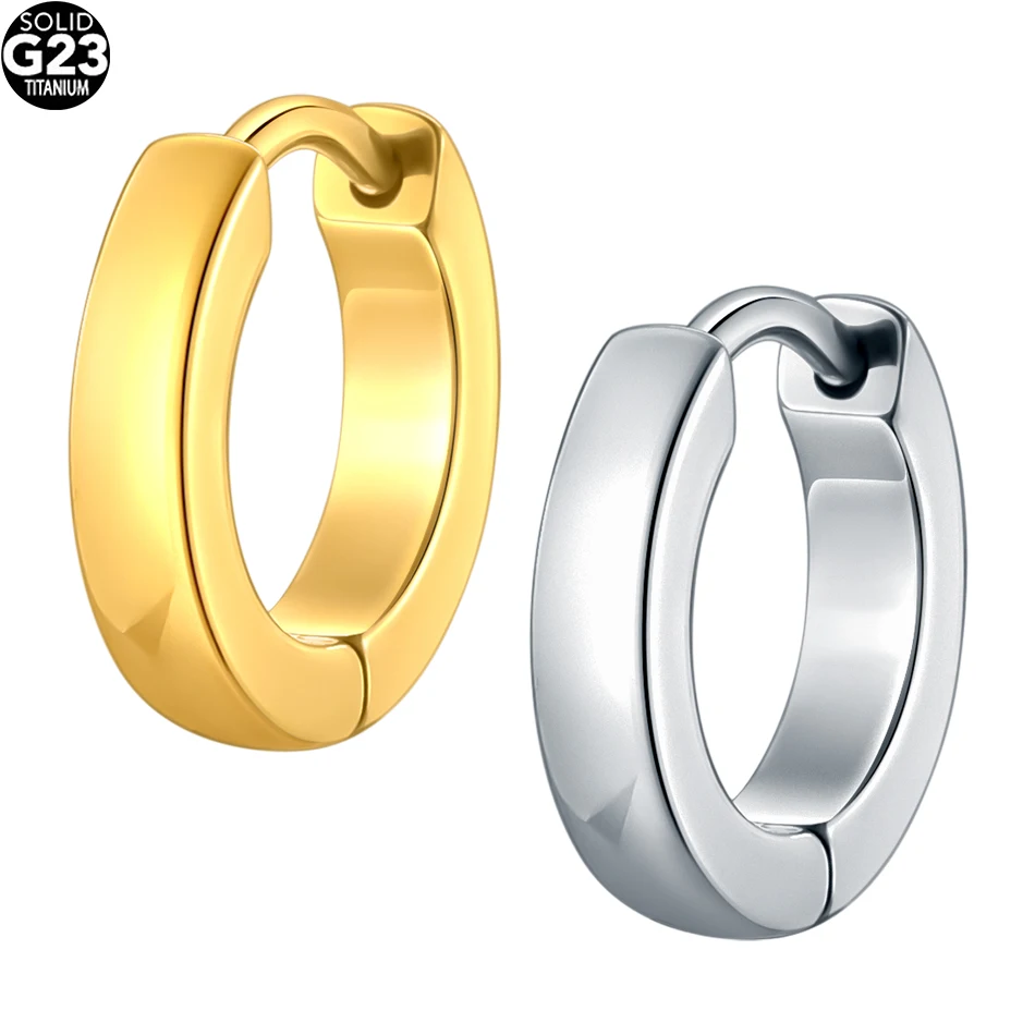 1/5PCS Titanium Hoop Earring CZ Heart Round Nose Ring for Women Ear Tragus Cartilage Helix Piercing Huggies Jewelry Gift 18G