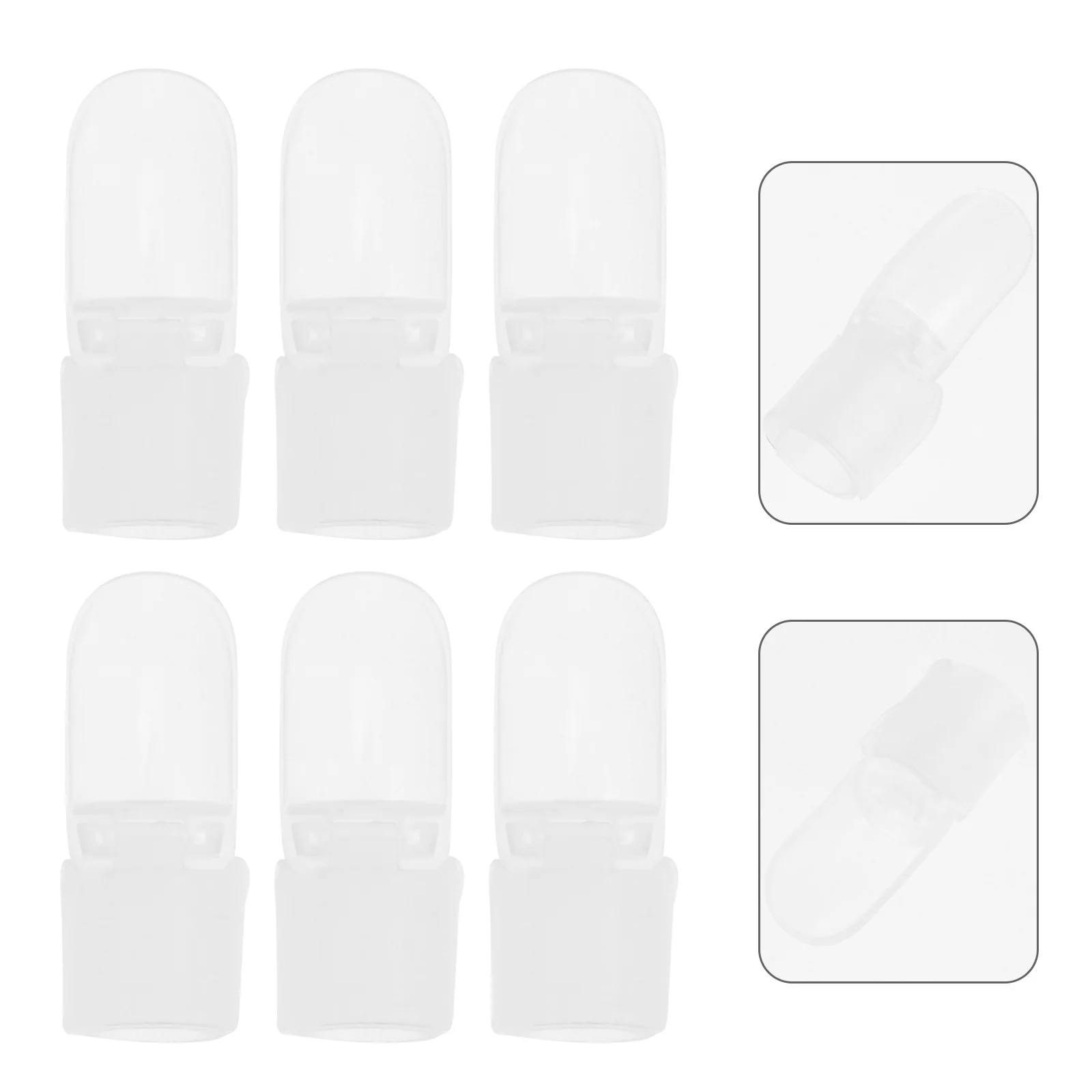 20개 네일 폴리시 프로텍터 투명 네일 아트 바니시 커버 매니큐어 폴리시 도구 매니큐어 아트 바니시 프로텍터