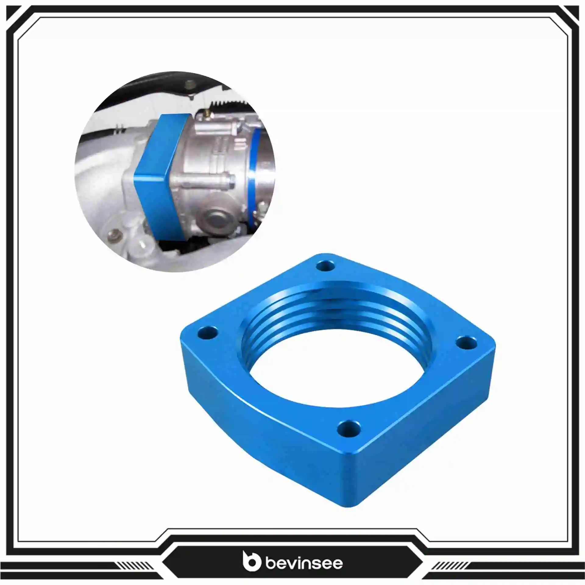 

For VQ35DE Aluminum Throttle Body Spacer for Infiniti G35 FX35 I35 QX4 M35 for Nissan 350Z Altima Maxima Quest 3.5L V6