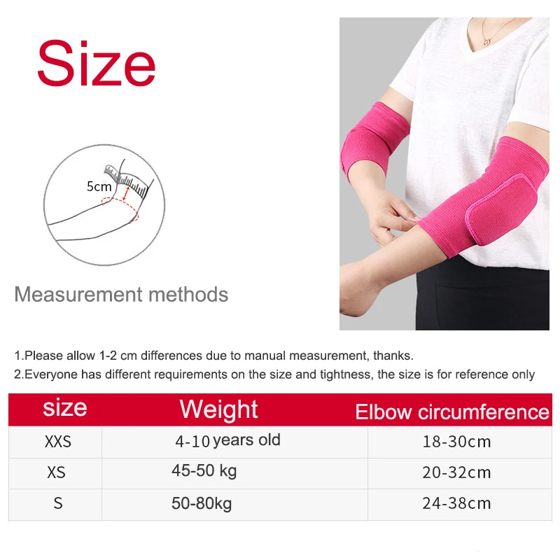 Elastic Elbow Pads Thickened Sponge Elbow Knee Protectors Guard Basketball Volleyball Sport Arm Sleeve Pad Adults Children