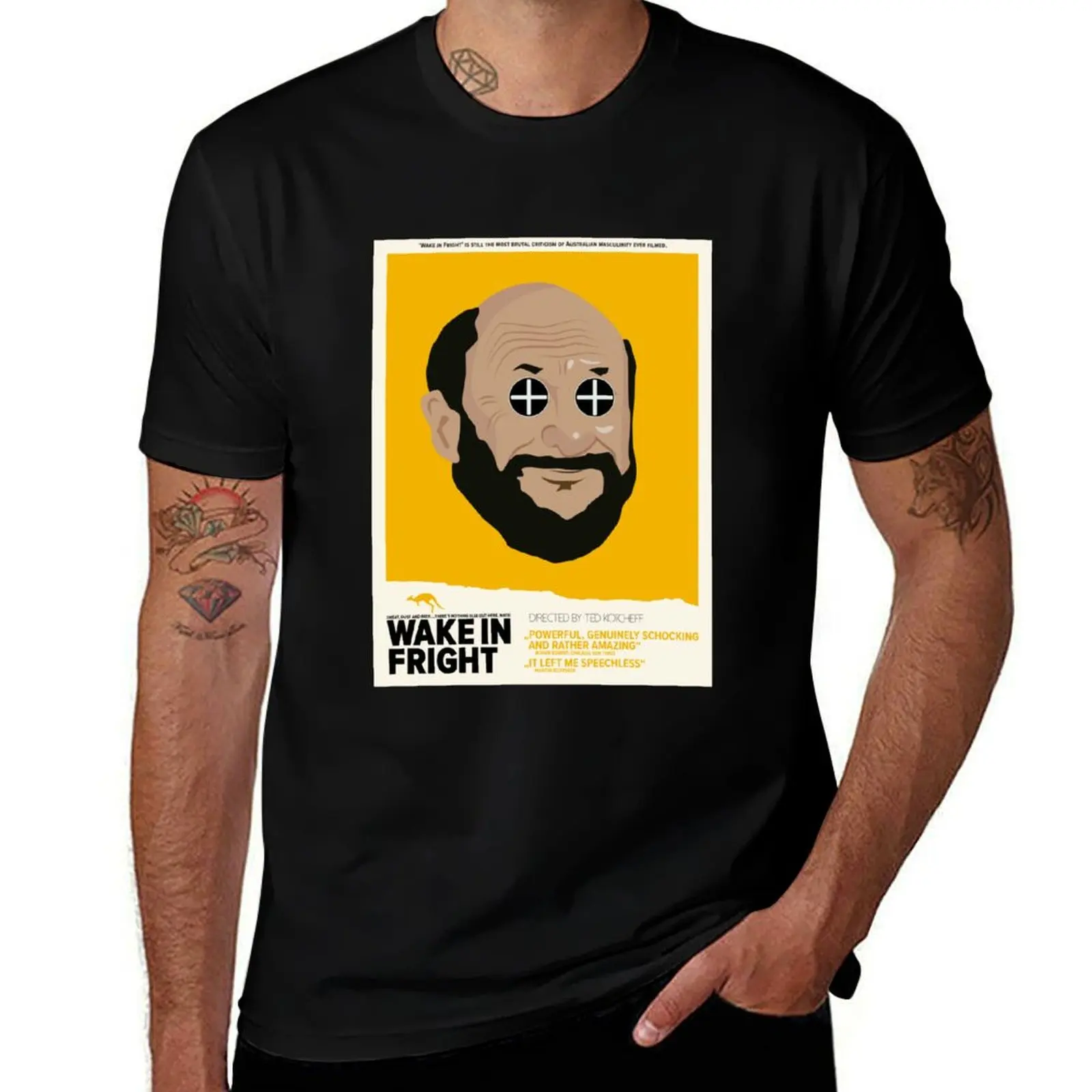 

Donald Pleasence - Wake in Fright by Ted Kotcheff T-Shirt vintage clothes sweat funny gifts men t shirts