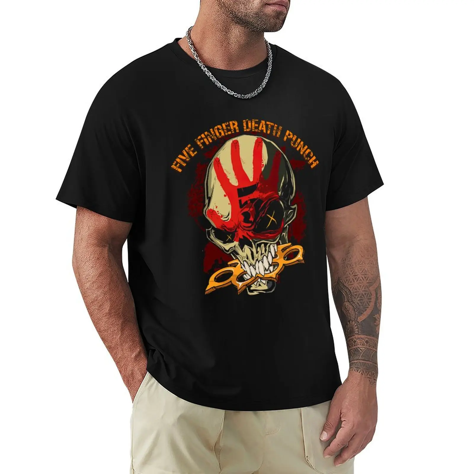 Five Finger Death Punch T-Shirt Plus Size Basic Short Sleeve Top