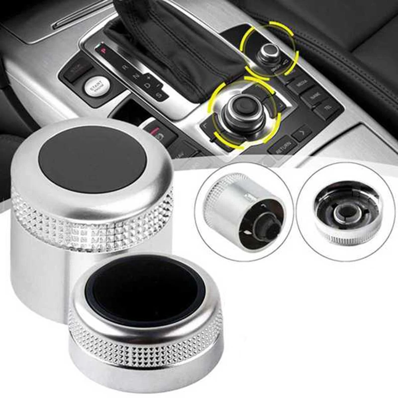 MMI Multi Media Rotary Knob Main Menu Volume Switch Cover 4F0919069 4F0919070 for-Audi A6 Allroad Quattro C6 A8 Q7 07-09