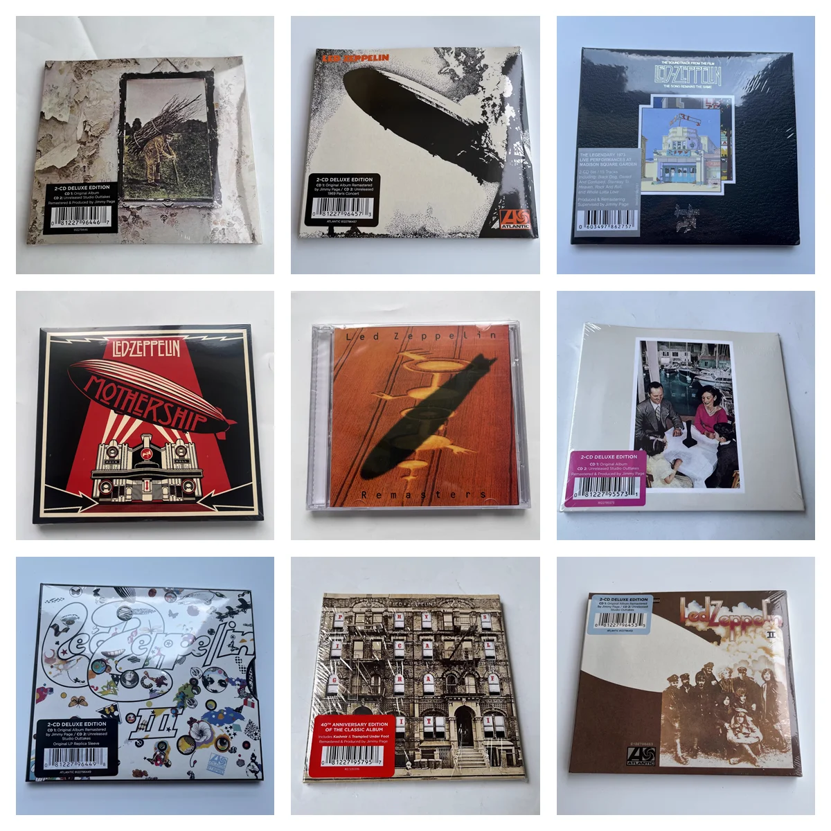 

Hard Rock Jimmy Page Music CD Physical Graffiti Album Stairway To Heaven 9pcs Music Record Cosplay Walkman Car Soundtracks Box