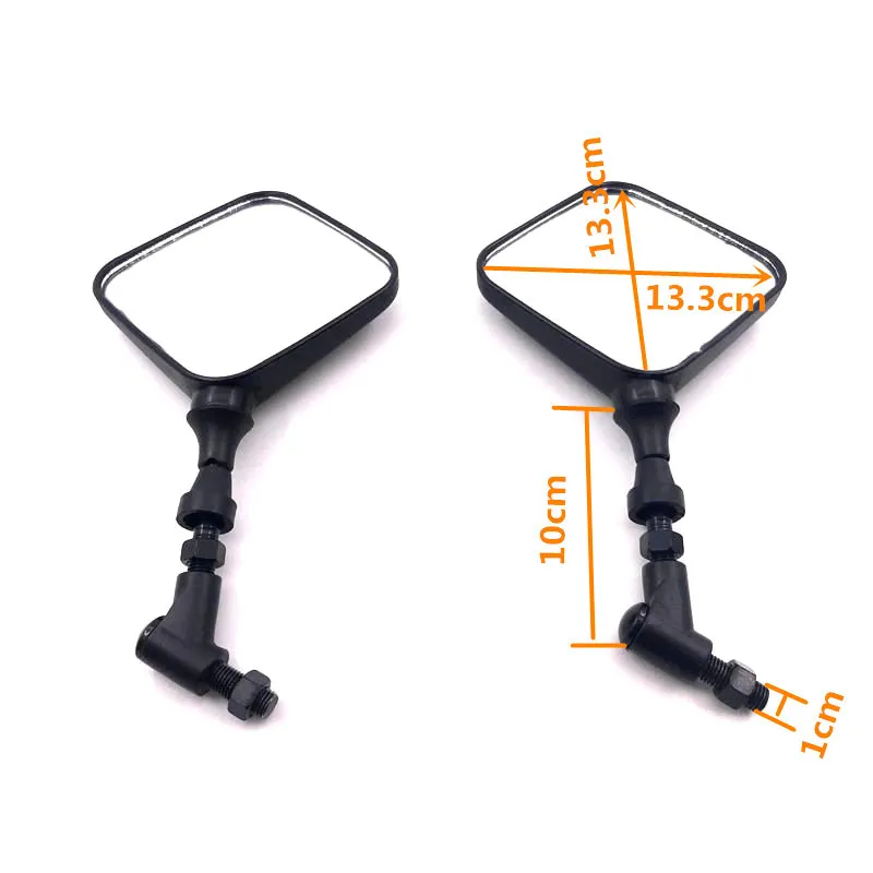 

Pair For Suzuki DR 650 350 200 250 DRZ400 Accessories Motorcycle Rearview Mirror 10mm Moped Scooter Dirt Pit Bike Supermotor