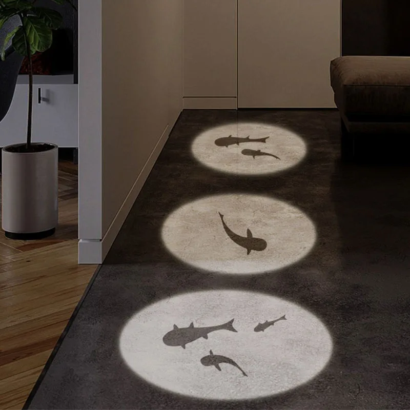 Creative Fish Projection Ceiling Light - LED Recessed Downlight for Hallway, Entrance, Corridor Home Decoration